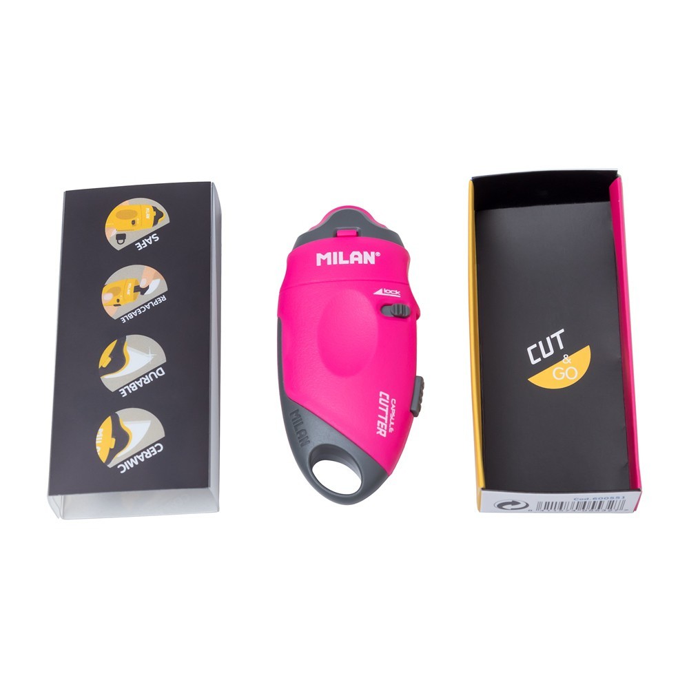 

[BMS Bekasi] Milan Mini Cutter / Pemotong Cutter Pisau Keramik Warna Pink Edisi Capsule 60051 Pink