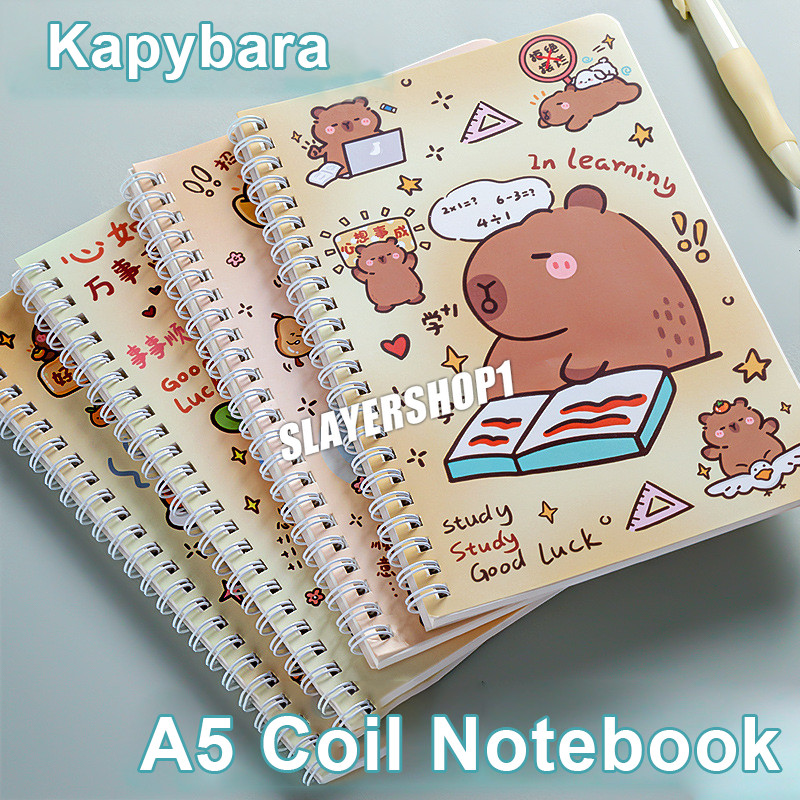 

Ay00! [READY] loopy Capybara Notebook A5 1 Paket 4 Pcs Buku Diary Aesthetic Buku Jurnal Aesthetic