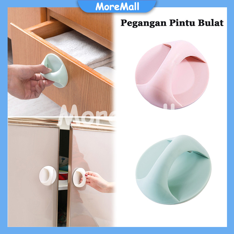 7Pcs Pegangan Tempel Pintu Laci Serbaguna / Pegangan Pintu Bulat