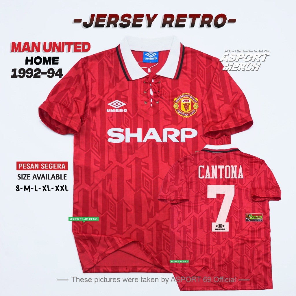 RETRO MU MAN UNITED HOME 1992 1994