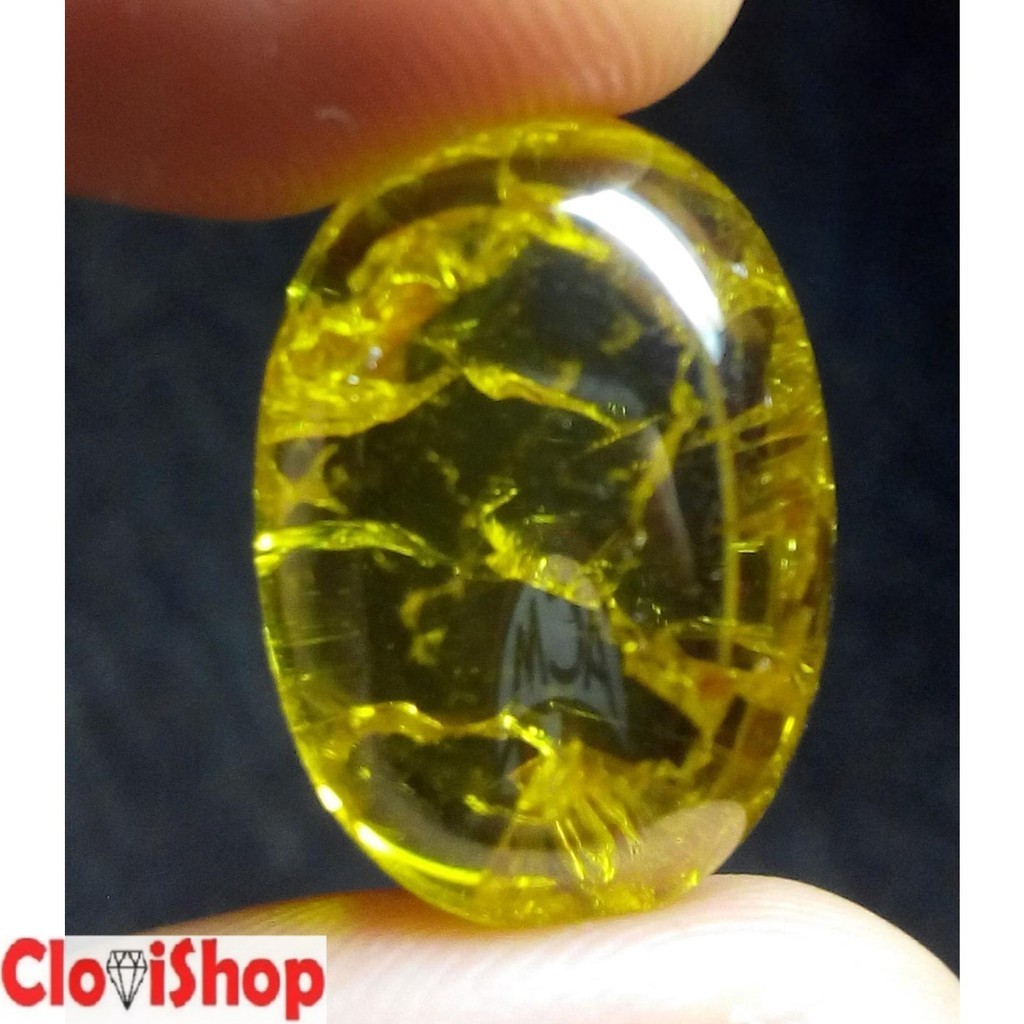 Batu Akik Yellow Citrine Pecah Seribu HQ