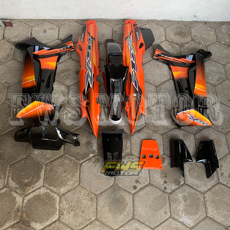 Fullset Body Halus Fizr Orange Hitam 2003