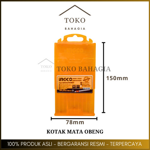 Kotak Box Untuk Mata Obeng Panjang Plus Minus Impact Bening (Kotak Saja) Case Screwdriver INGCO Oben