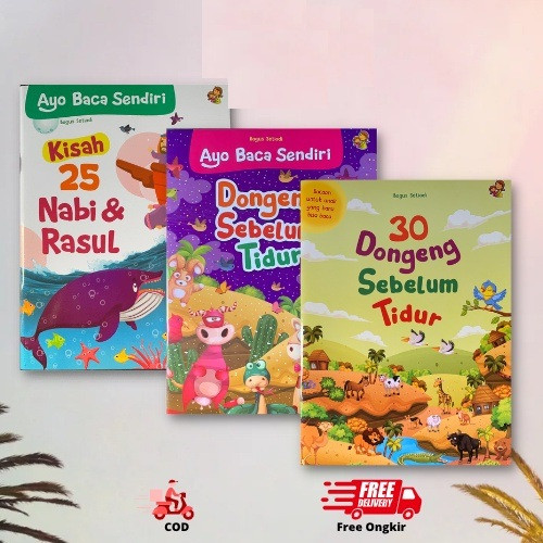 

BUKU DONGENG CERITA ANAK KISAH 25 NABI DAN RASUL- 30 DONGENG SEBELUM TIDUR ANAK TK PAUD - Ayo Baca Sendiri Dongeng Sebelum Tidur Full Colour
