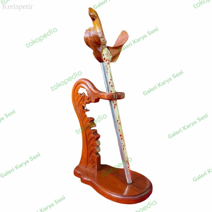 

Stand Jagrak Tempat Keris Ukiran Simple Kayu Jati murah