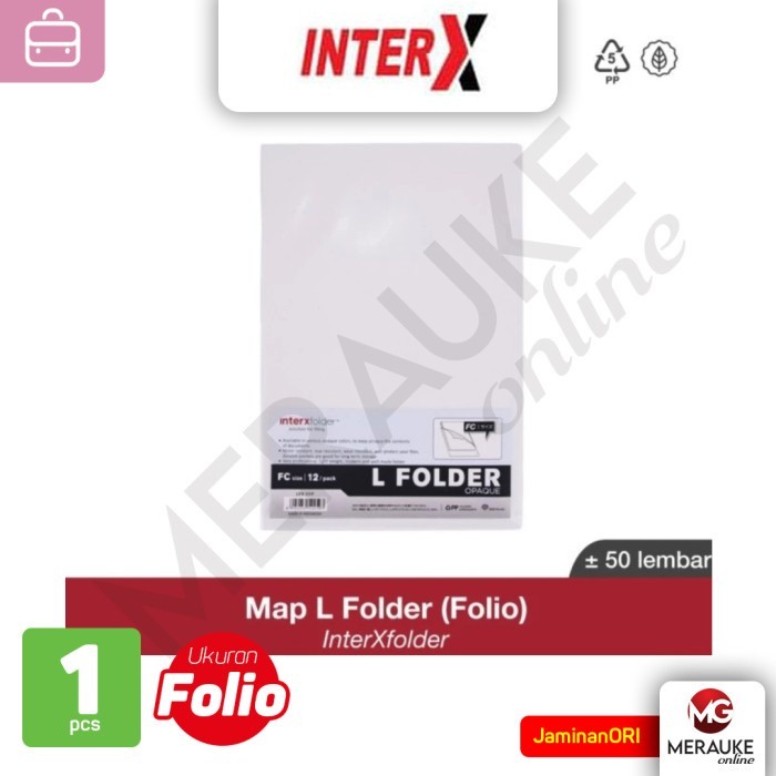 

InterX Map L Plastik / L Folder Opaque F4 (1 Pak isi 12 Lembar)