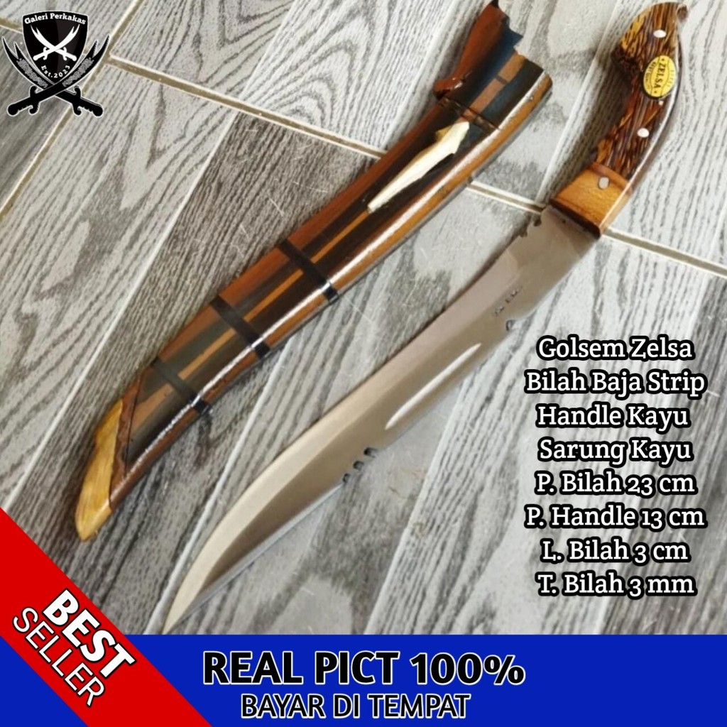 (COD) GOLOK ASLI CIBATU Golok Khusus Pemotong Golok Zelsa Fulltang Golok Sembelih Super Tajam Pisau 
