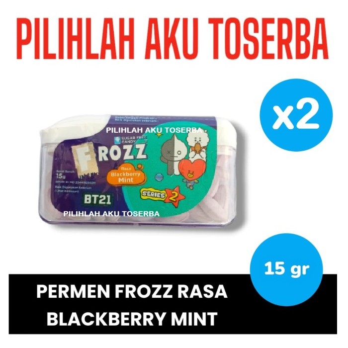 

FROZZ BLACKBERRY MINT Permen Mint Bebas Gula - ( HARGA 2 PCS )