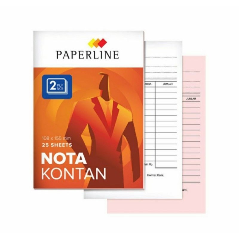 

Nota Kontan Paperlina Kecil 2 Rangkap K2 Ply NCR Harga 1 pcs