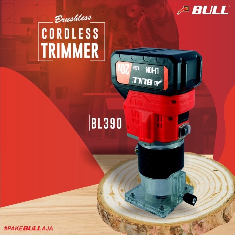 BULL mesin trimmer kayu baterai BL390 / cordless wood trimmer