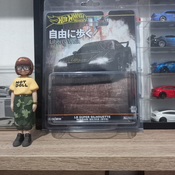 HOTWHEELS BIB ZAMAC Premium LBWK Nissan Silvia S15 Black CUSTOM BLISTER