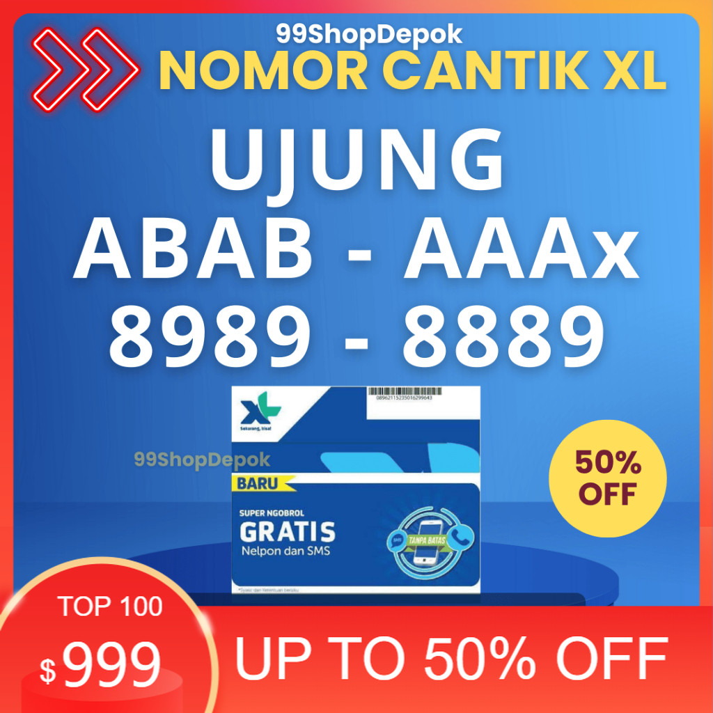 Nomor Cantik XL Kode 55.3 - Nomer Cantik XL ABAB AAAX Kartu Perdana XL 4g Nomor Cantik XL 8888 Nomor