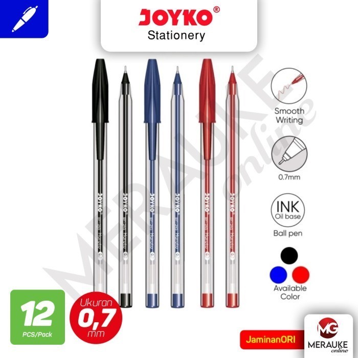 

Ballpoint JOYKO Haruto BP-345 0.7mm (1 Pack isi 12 Pcs)