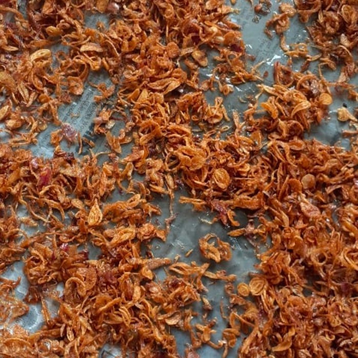 

Bawang goreng 1kg kualitas terbaik jaminan iris tangan berat 1 kg - 1 kg