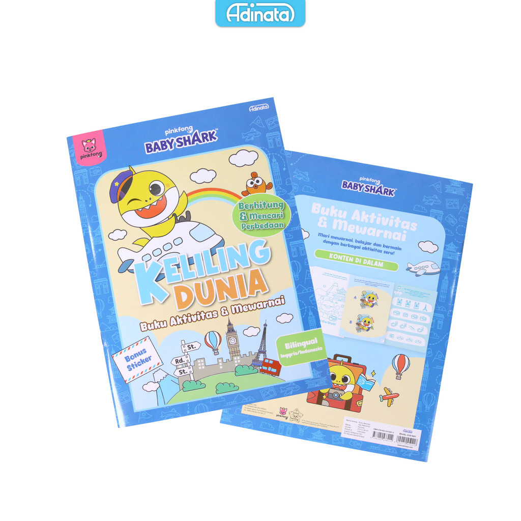 

Baby Shark Activity Book L 2430-9841 / Buku Aktifitas / Buku Mewarnai / Buku Anak / Buku Edukasi