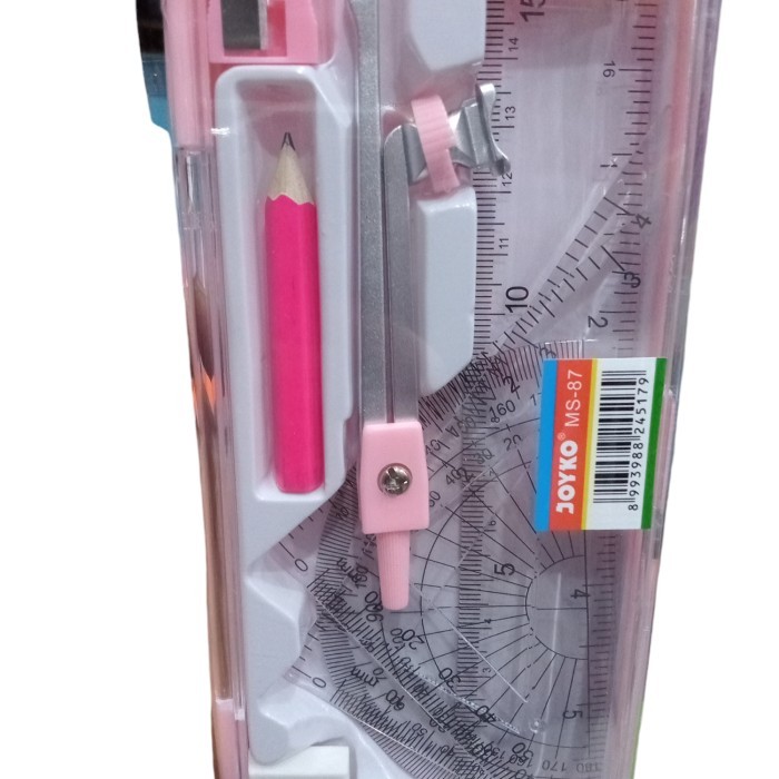 

Math Set / Jangka Joyko MS-87 - pink by Summerstore id