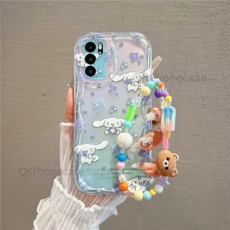 QKPhonecase Clear Case Hp Kartun Lucu【Sanrio/Flower】INS Casing Samsung A02SM02SA03SA03A04M13A04EM04F