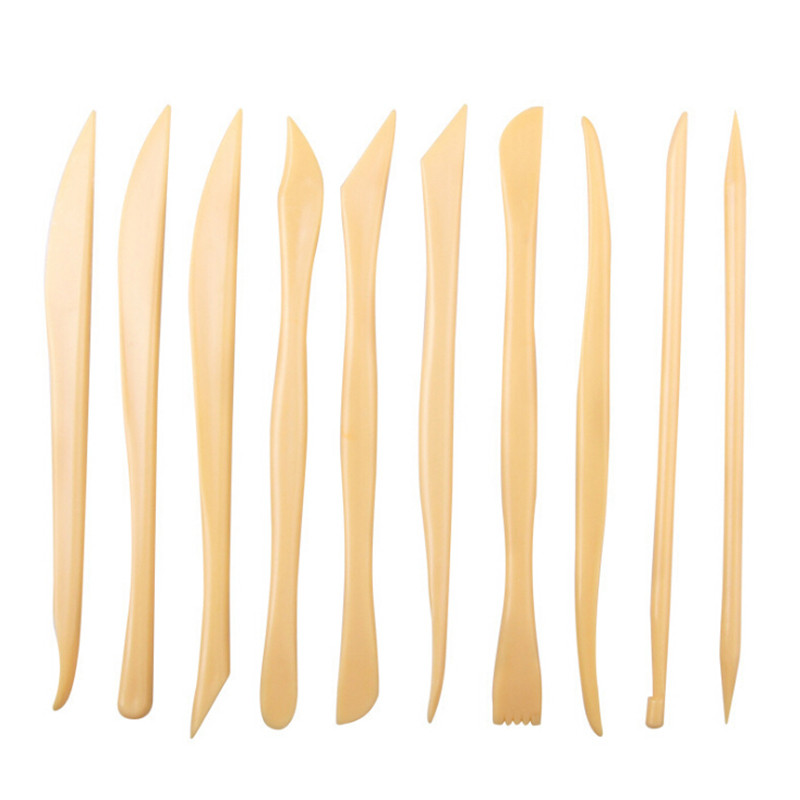 

10Pcs/Set Pottery Clay Sculpting Polymer Modeling Carving Tools DIY Craft Kit 15.8cm