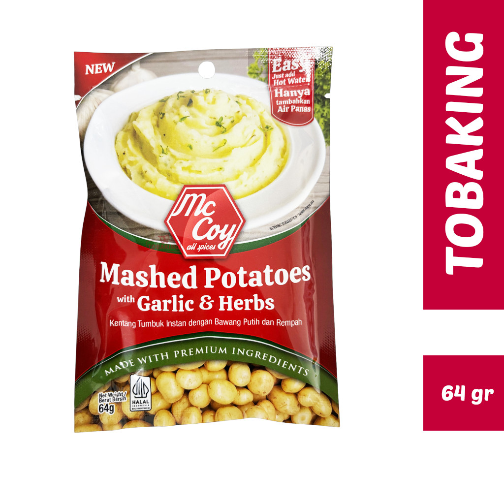 

Mc Coy Mashed Potatoes Garlic Herbs 64 gr Kentang Tumbuk Instan