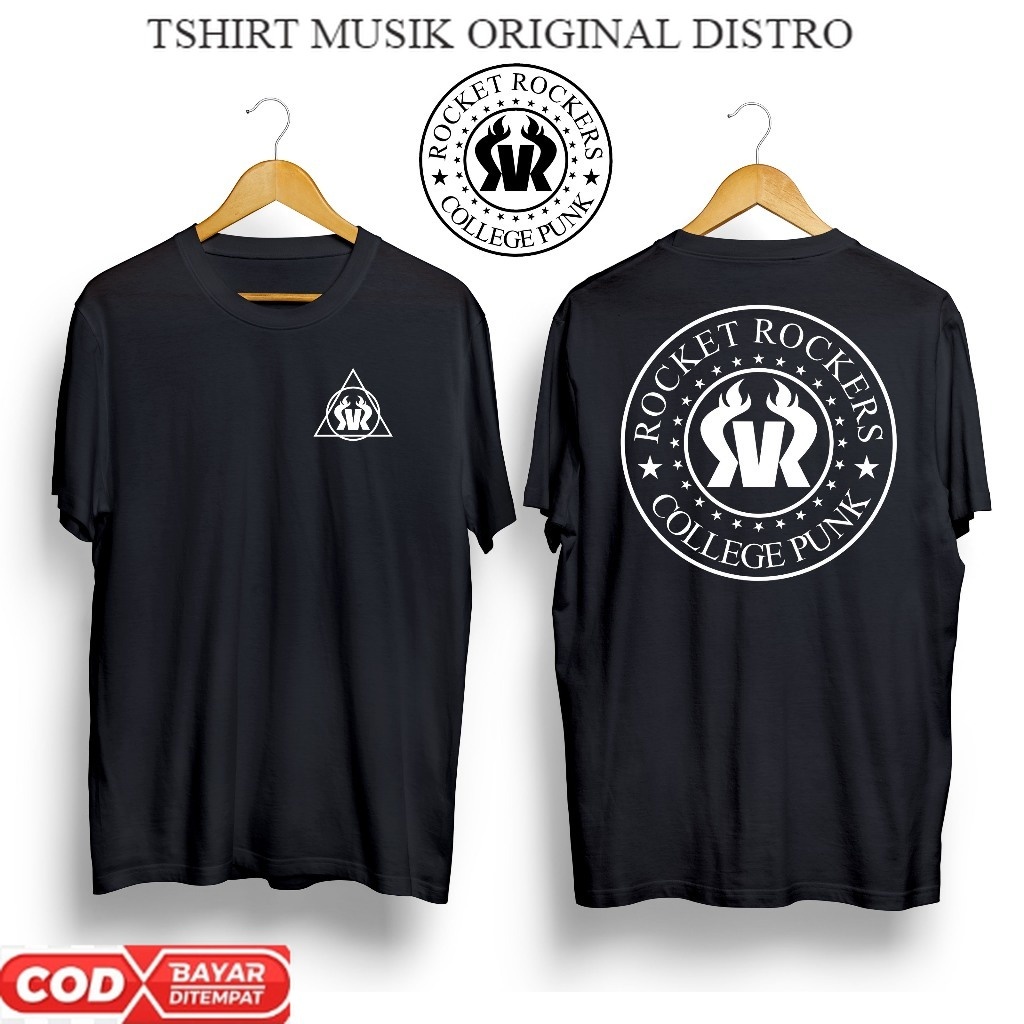 tshirt band Rocket Rockers Band Musik Katun Combed 24S | Kaos Rocket Rockers Baju Musik Pop Punk Dis