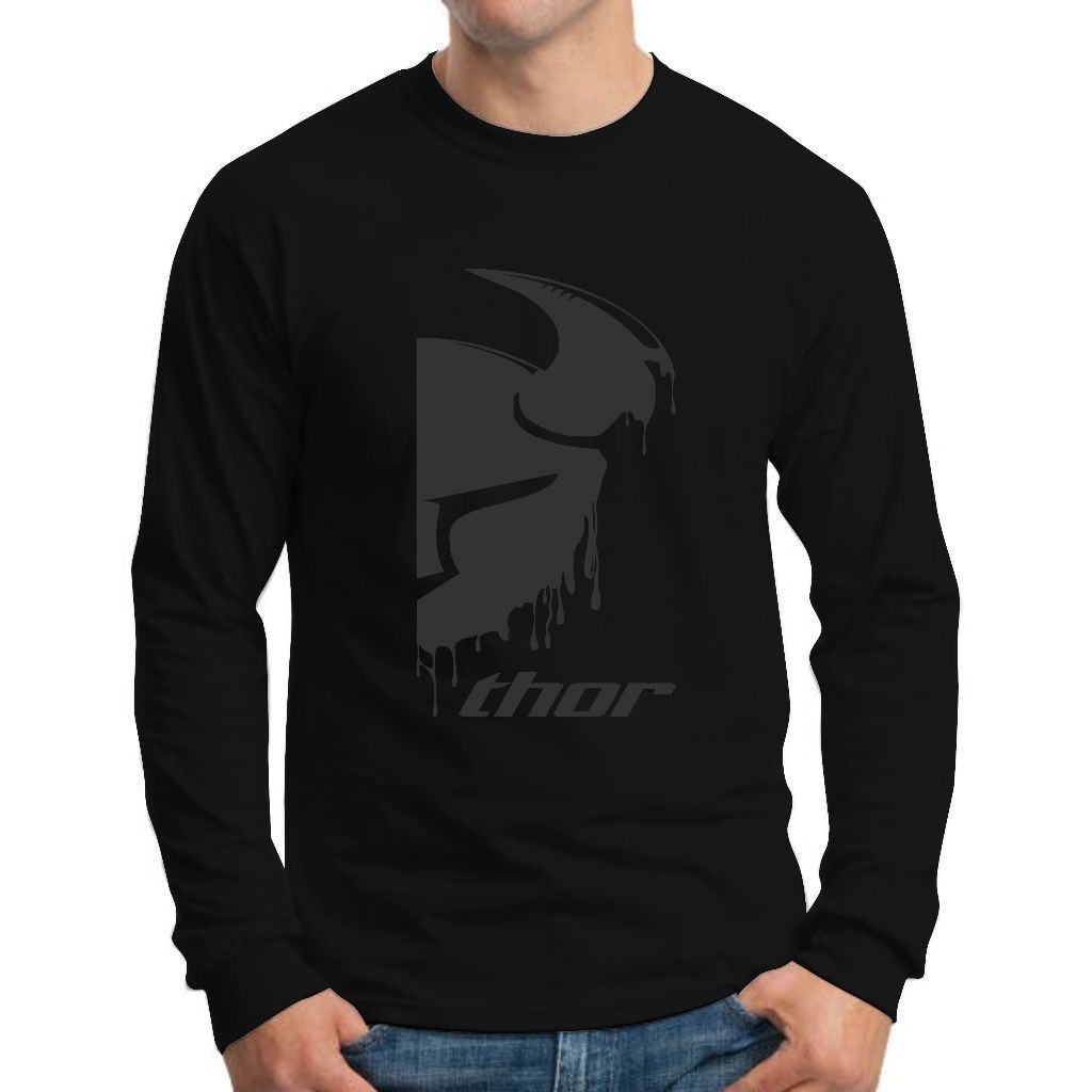 kaos lengan panjang , kaos lengan panjang pria , kaos pria Thor kaos distro kaos cross,kaos trail,ka