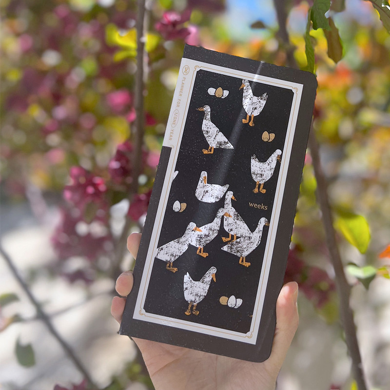 

Fromthenon Weekly Book Retro Slim Weekly Plan Book Notepad Cute Notebook Planner Office & School Supplies Notebook
