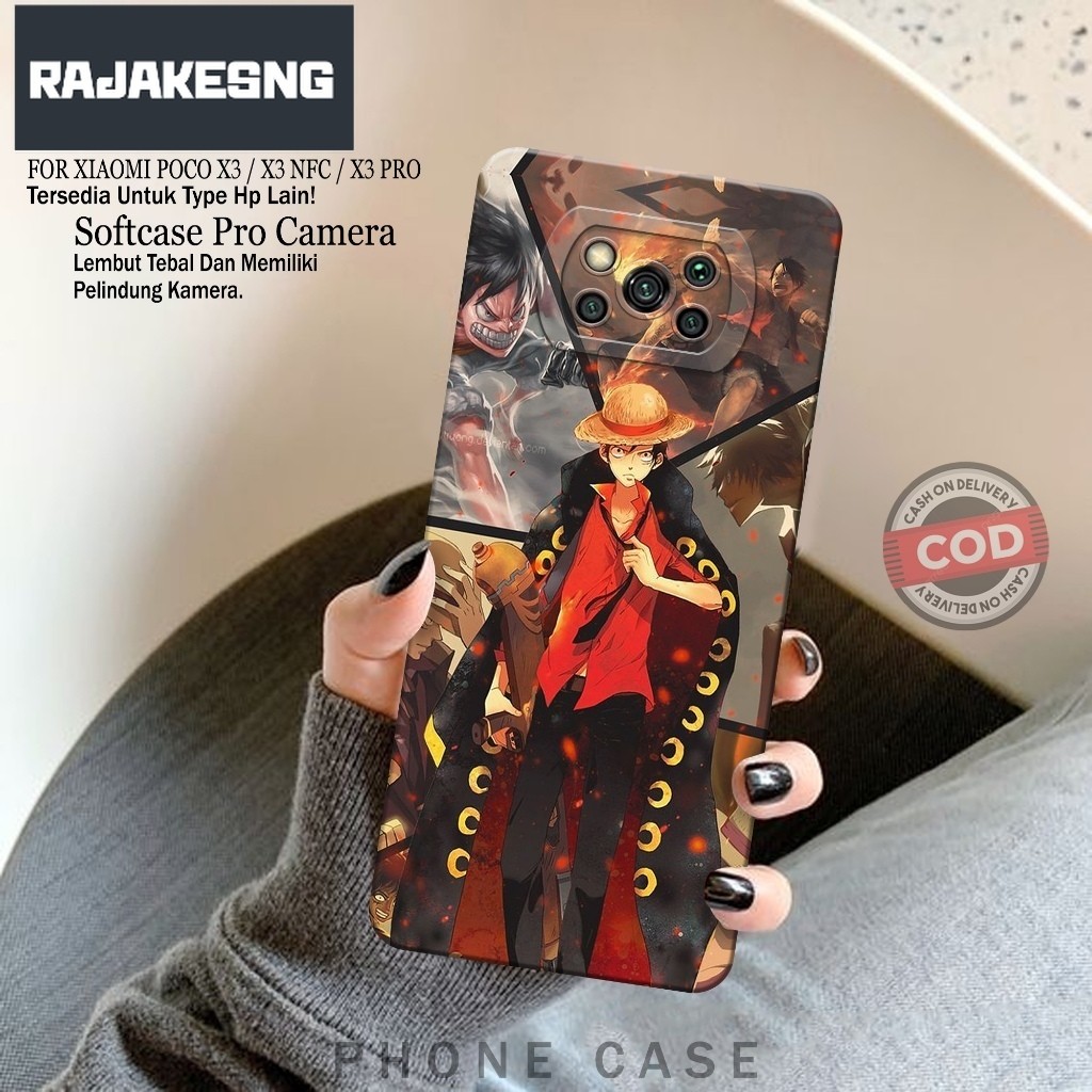 Softcase Hp Xiaomi Poco X3/X3 NFC/X3 PRO Fashion Case Anime Case Poco X3/X3 NFC/X3 PRO Silikon TPU P