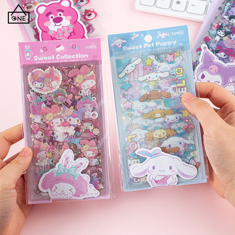 

COD❤️Stiker Tahan Air Beruang Stroberi Sanrio Stiker Hias Kartun Lucu Kartun Alat Tulis Anak