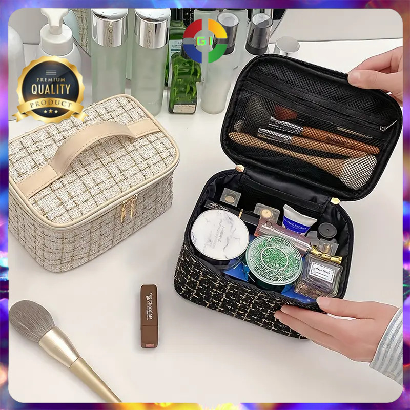 (GI) Tas Pouch Make Up Kosmetik Besar Muat Banyak Aesthetic