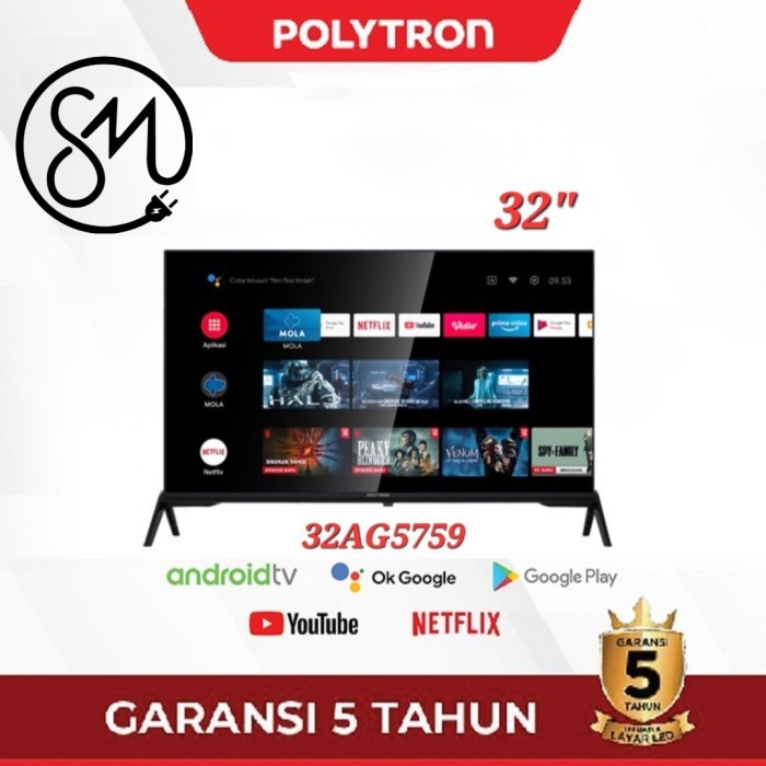 LED TV Polytron 32AG5759 32 inch Android Smart tv