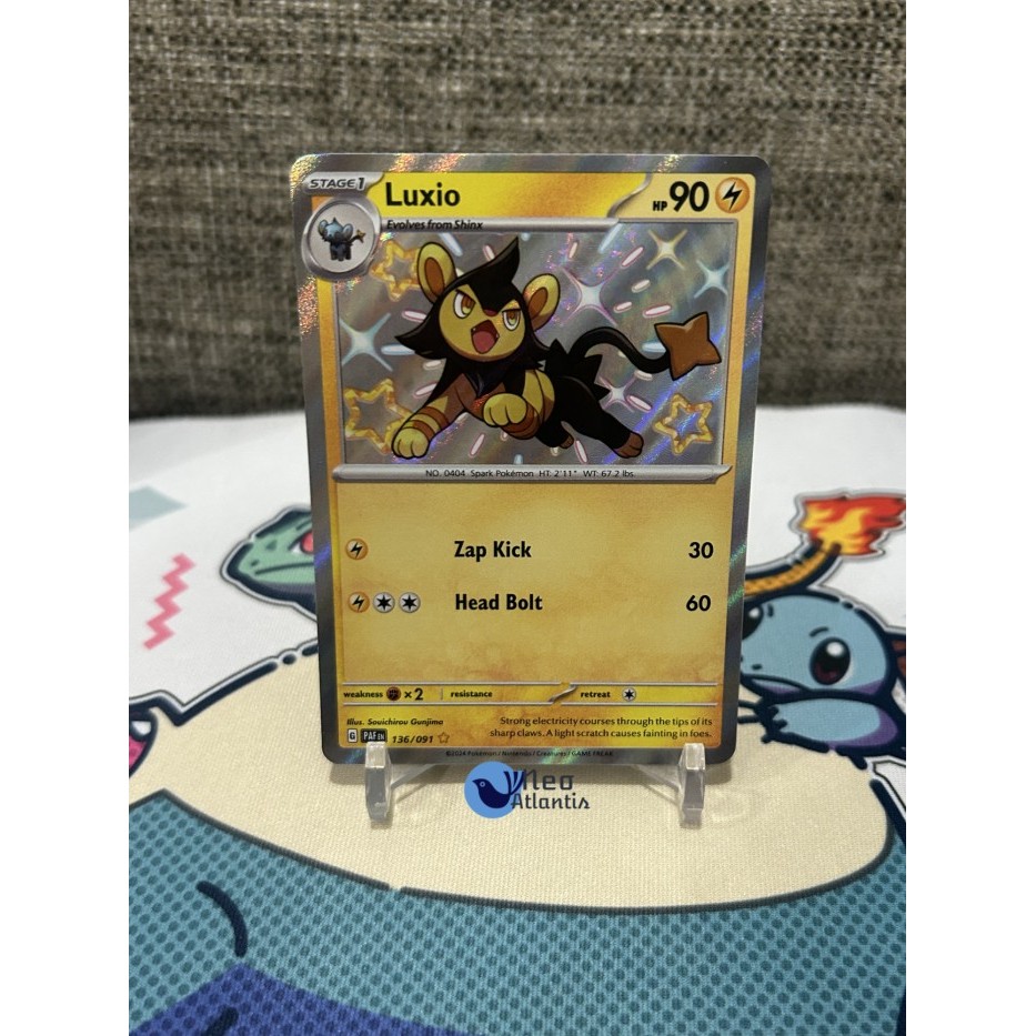 Pokemon TCG English Luxio - 136/091 - Shiny Rare Scarlet & Violet: Paldean Fates