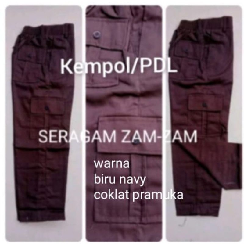 KI85G Seragam sd smp sma pramuka panjang pdl,merah,hitam,putih,hijau,biru,coklat biasa seragam sekol