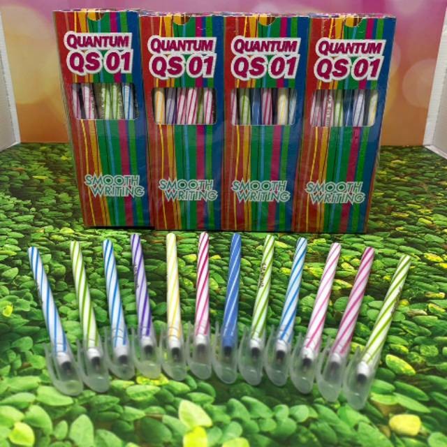 

(1pak) Pulpen Murah Bulpen Quantum QS 01 Hitam