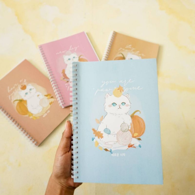 

NOTEBOOK A5 / BUKU CATATAN MOTIF KUCING LUCU