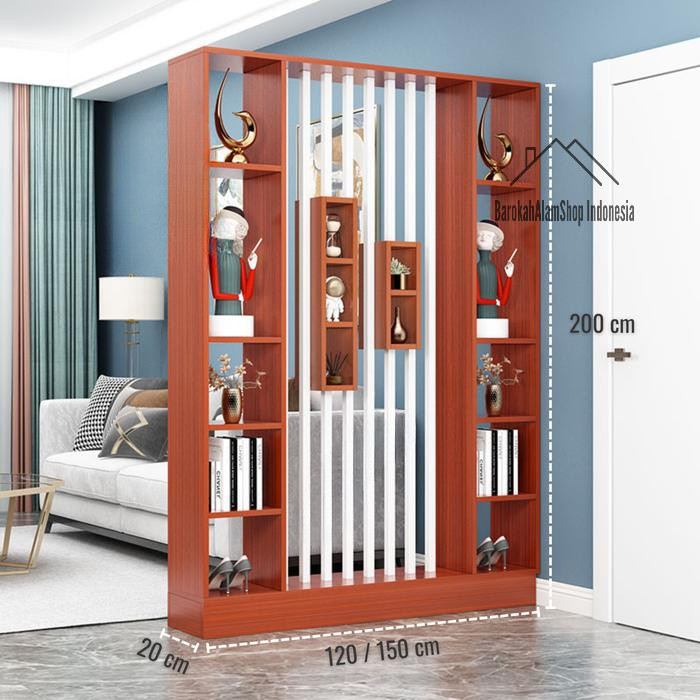 Pembatas Ruangan Minimalis | Penyekat Ruangan Kayu | Partisi Ruangan kayu solid