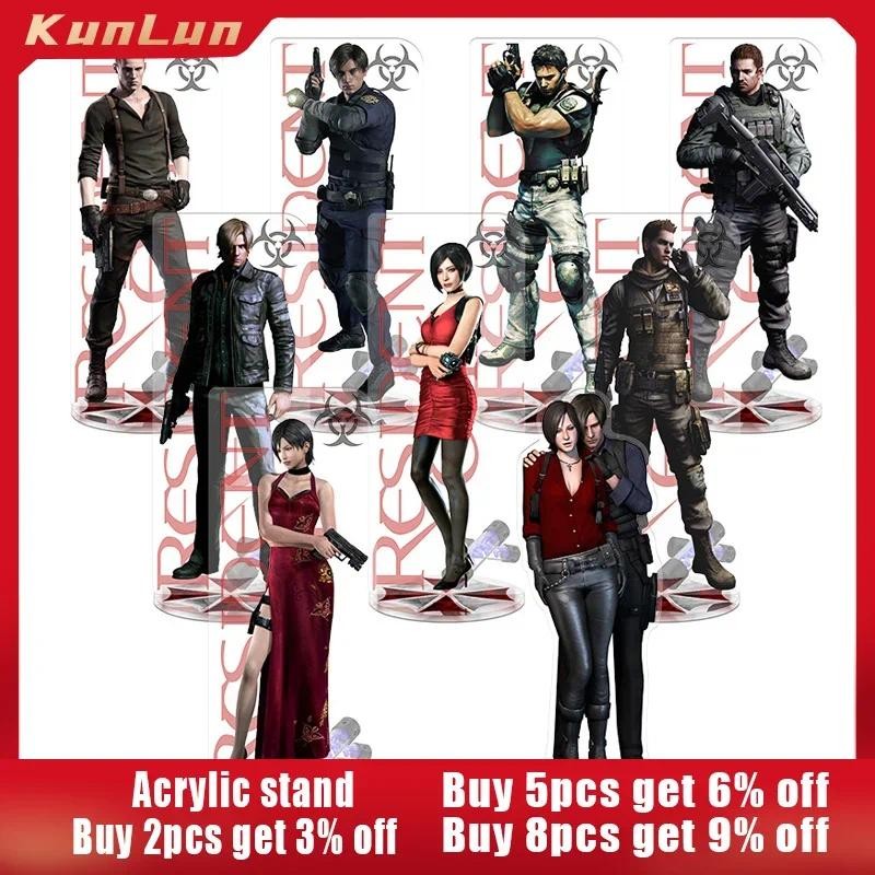 16cm Game Resident Evil Figure Acrylic Stand Biohazard Alice Desk Ornaments Ada-Wong Statue Leon Fig