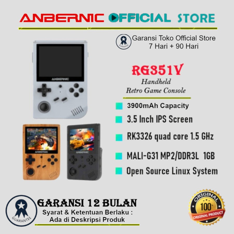 ANBERNIC RG351V Retro Game Console Handheld Linux System IPS Screen Konsol Game