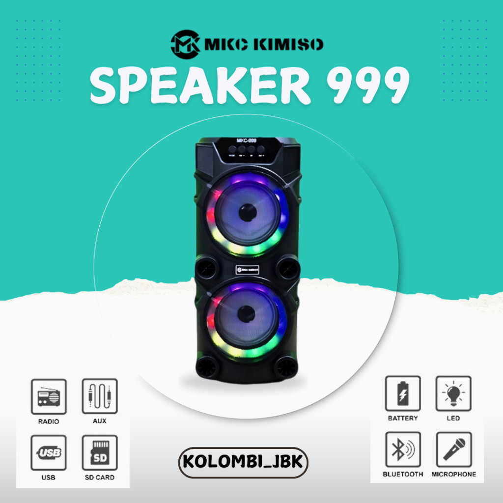 SPEAKER 999 BLUETOOTH EXTRA BASS KARAOKE