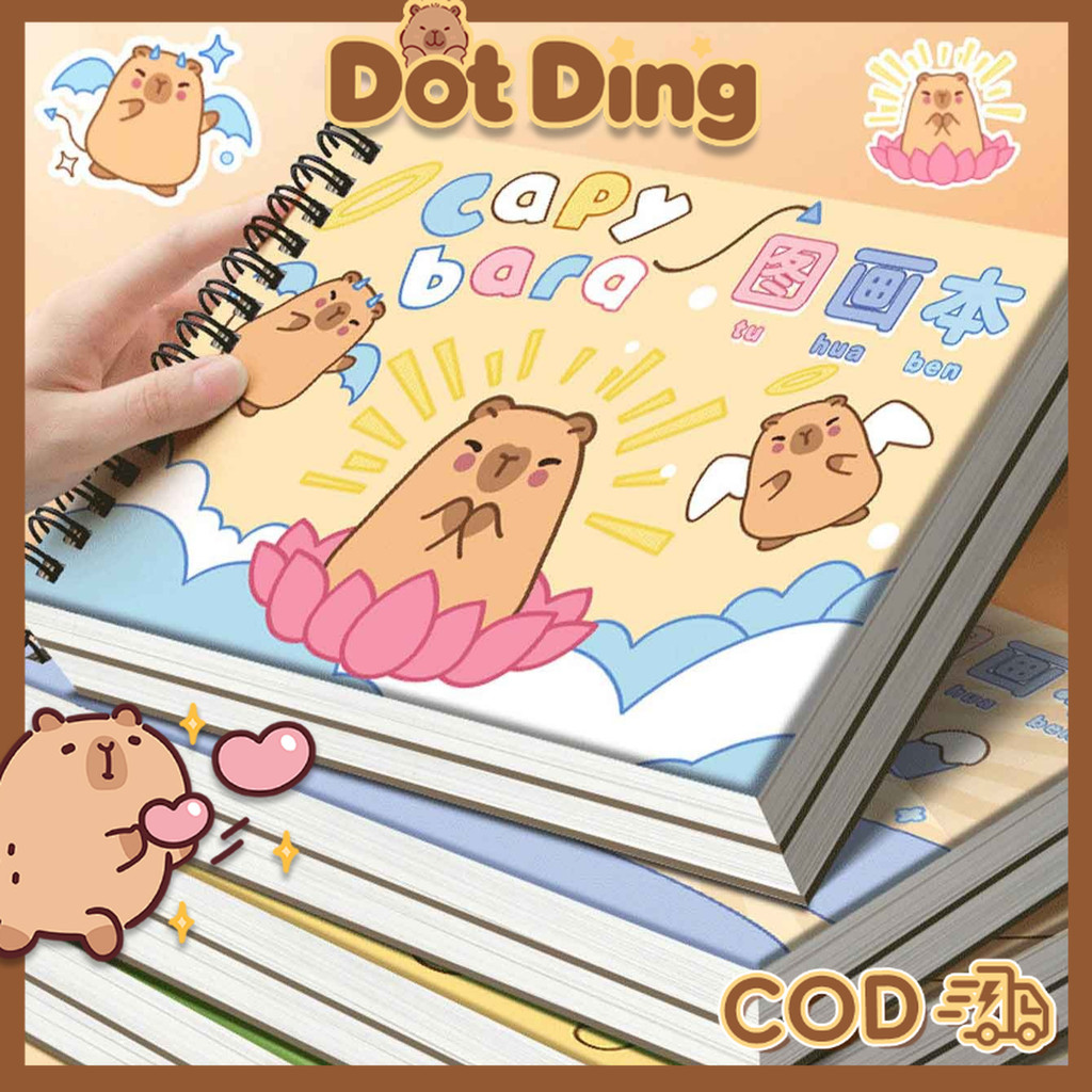 

[DOTDING] 1PC Warna Sejati A4 Kapibala Buku Bergambar Menggambar Kertas Anak Kacan Anak Dasar Sketsa Buku Seni Kosong Perlengkapan Kantor Sekolah