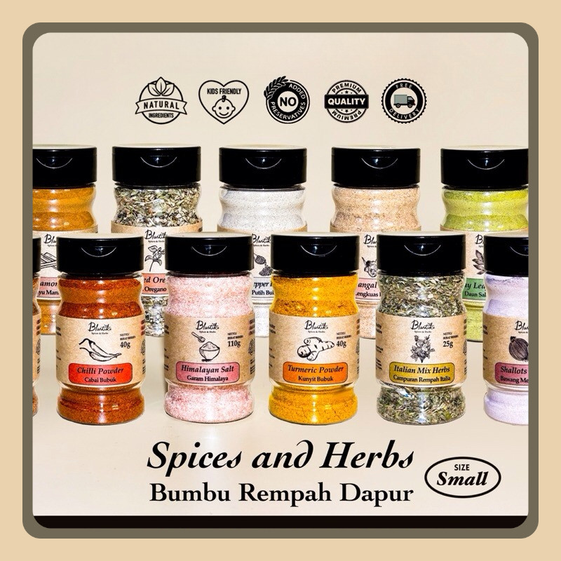 

Blantika - Bumbu Dapur Bubuk All Varian Premium Non Msg / Premium Spices and Herbs
