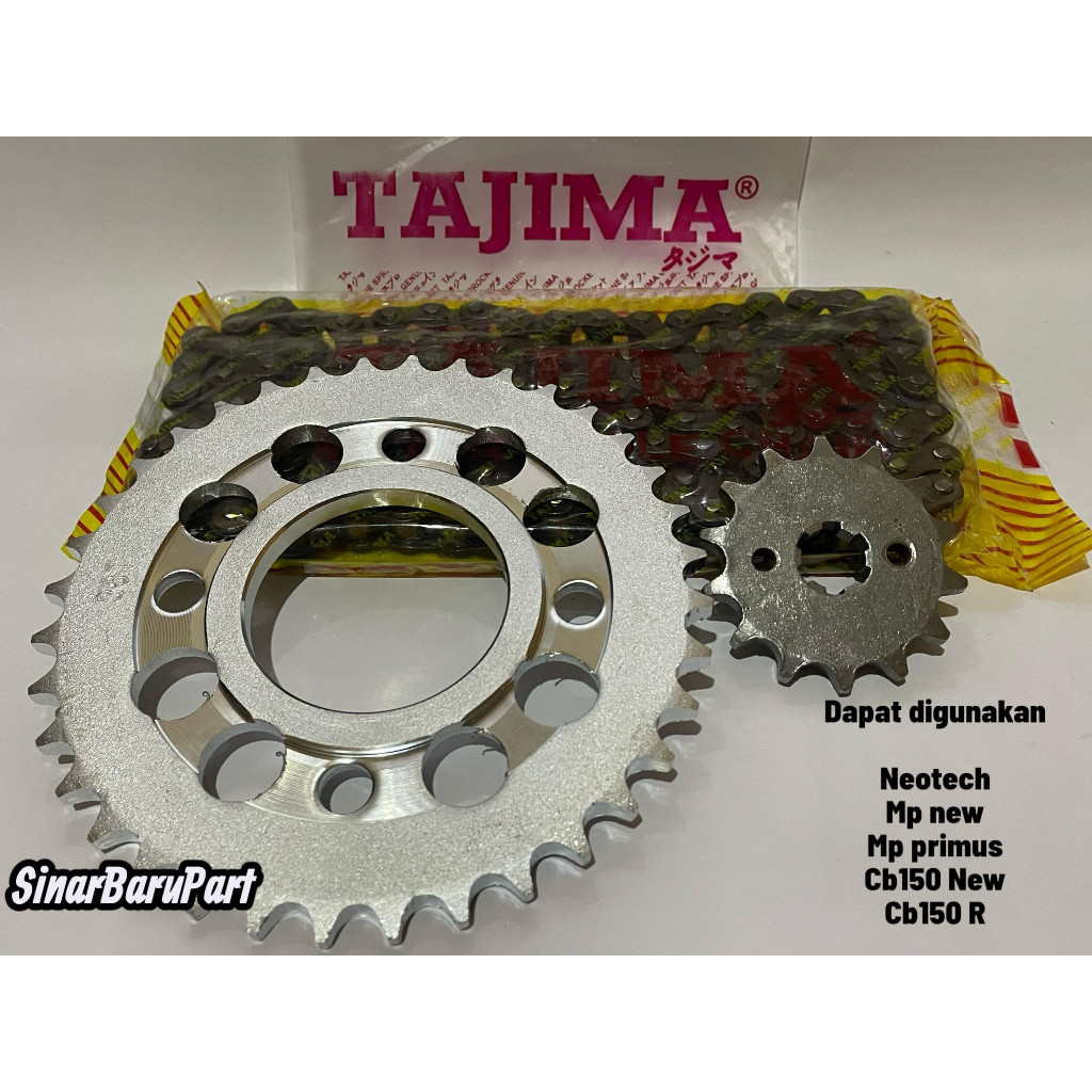 Gear Set Gir Paket Motor GL Max Neotech Rantai 428H original tajima model SSS