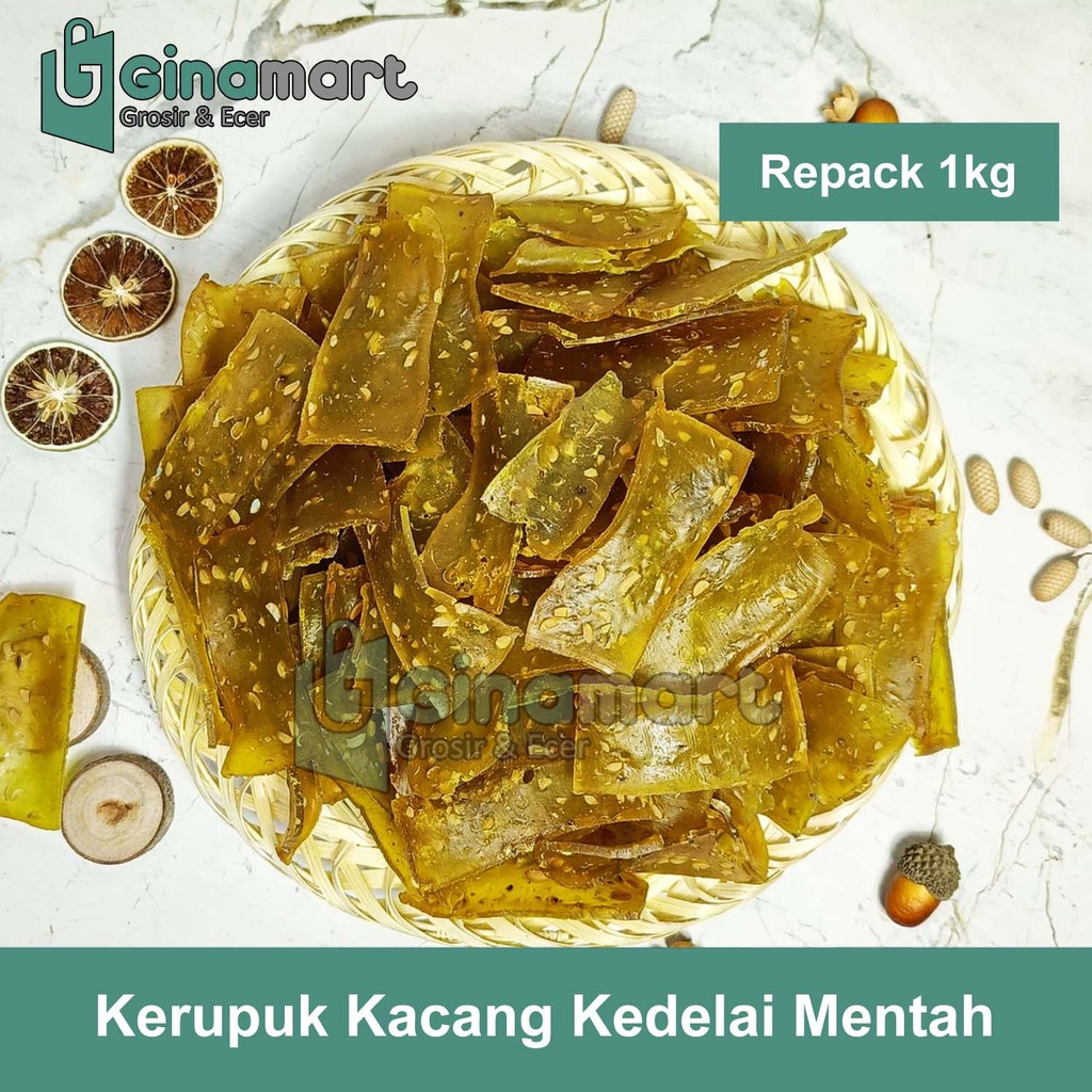 

Kerupuk Kedelai / Tempe Mentah Rasa Gurih dan Renyah - Kemasan Repack 1kg