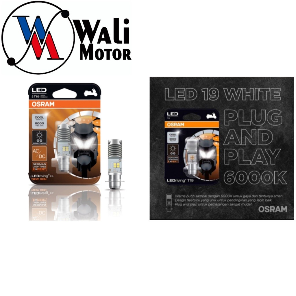 Lampu Motor Osram T19 Pijar LED Untuk motor Matic dan Bebek- 7935 CW