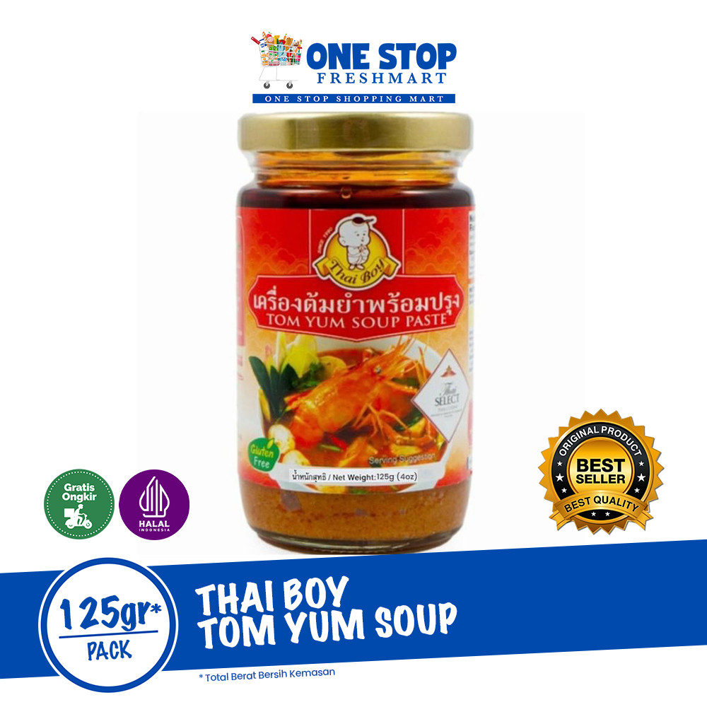 

THAIBOY TOM YUM SOUP PASTE 125GR IMPORT