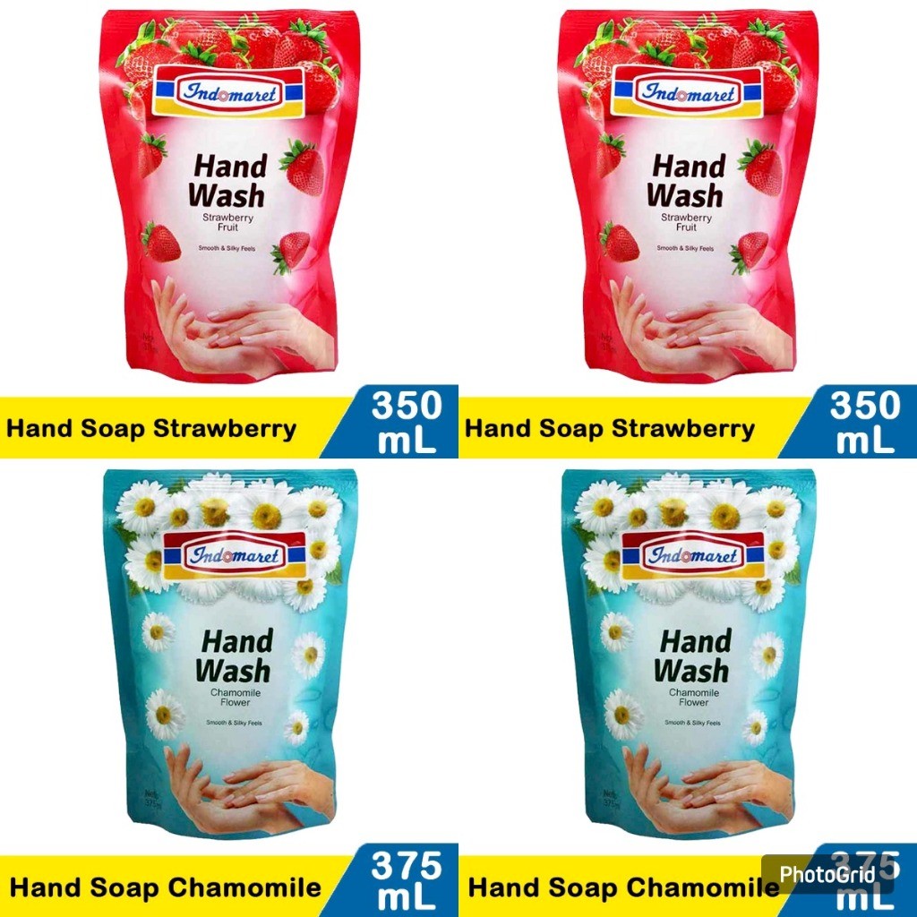 

indomaret hand soap camomile & strawberry 375ml