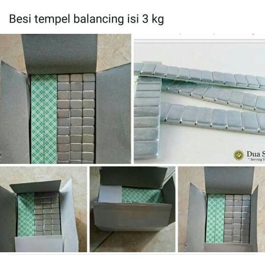 

Besi tempel balancing isi 50 pcs 3 kg Besi balancing besi timah tempel