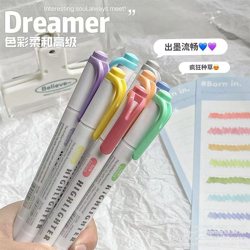 

Pulpen 20 Highlighter Warna - Macaroon & Pastel, Desain Lucu, Untuk Sekolah Alat Tulisa