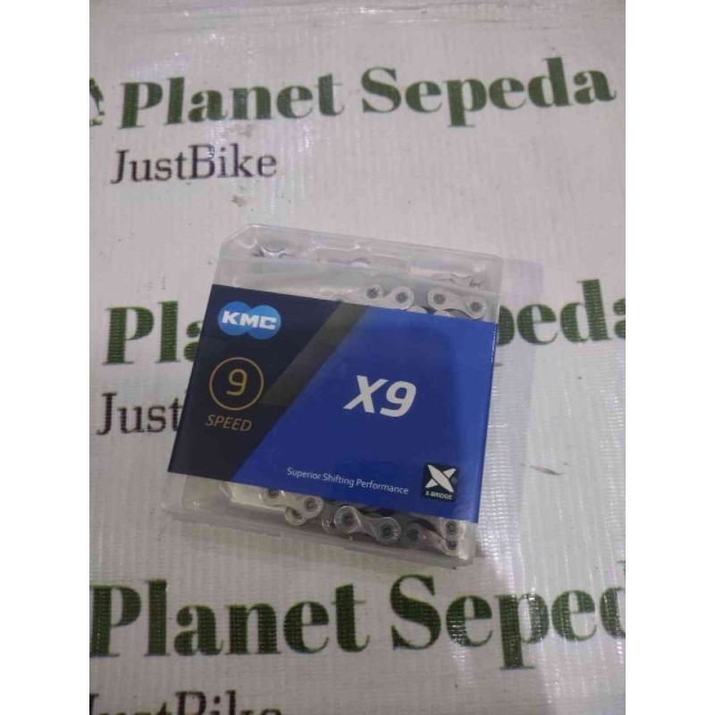 Chain Rantai KMC X9 X-9 9 Speed Silver