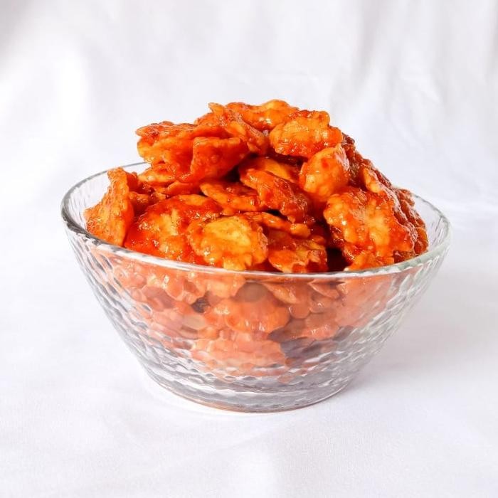 

Emping Melinjo Pedas Manis 1kg Alami Organik Food Snacks - Emping Pedas