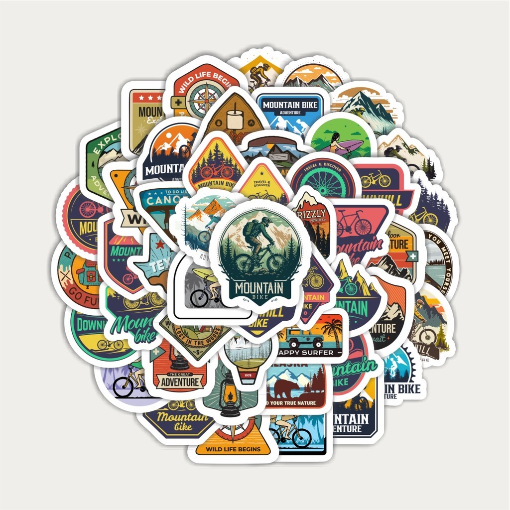 

Sticker Pack Stiker Sepeda Gunung Outdoor | Sticker TUMBLR | Stiker LAPTOP KOPER HELM